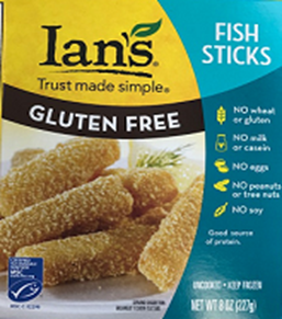Ians An/af Fish Sticks 8 Oz