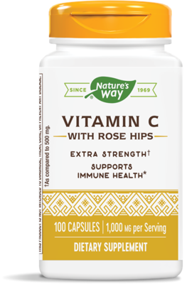Nature's Way Vitamin C with Rose Hips 100 capsules