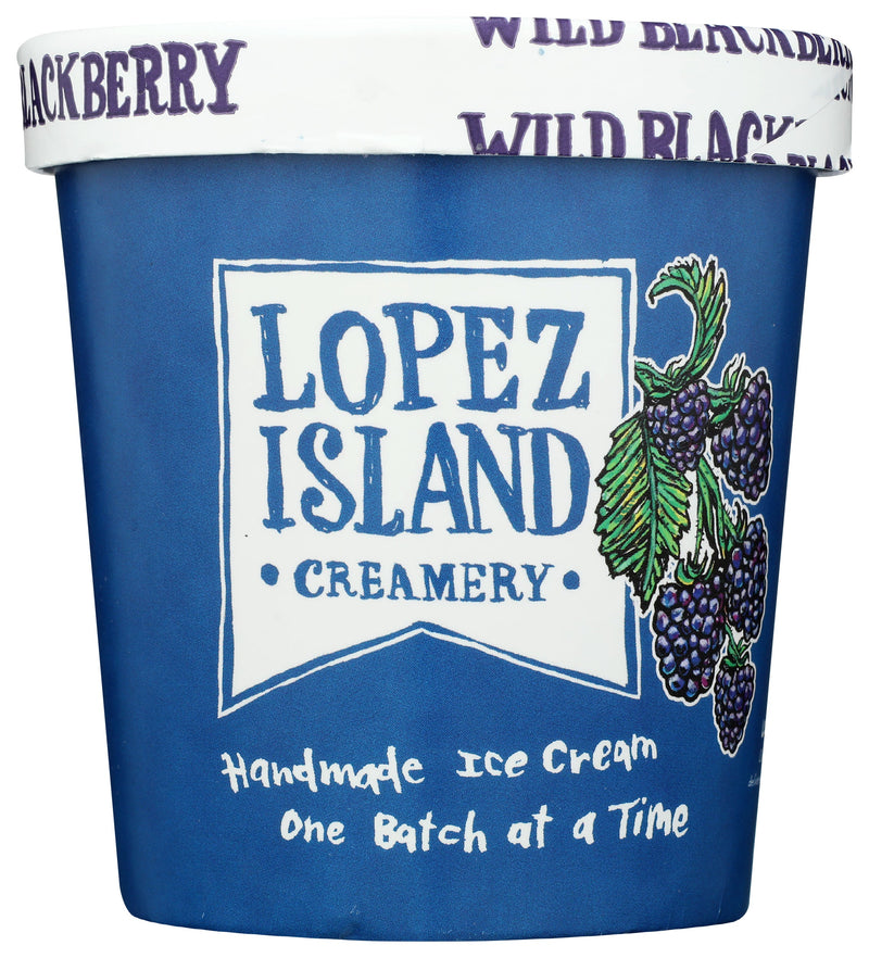 Lopez Island Wild Blackberry Ice Cream 16 Oz