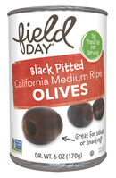 Field Day Olives Pitted 6 Oz