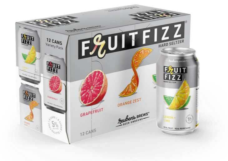 Reuben's Fruit Fizz Seltzer 12pk