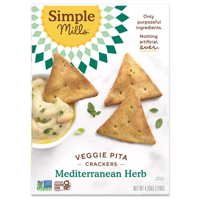 Simple Mills Mediteranean Herb Pita Cracker 4.25oz