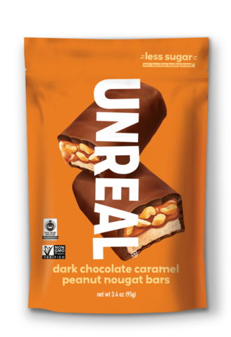 Unreal Chocolate Caramel Peanut Nouget Bars 3.4oz