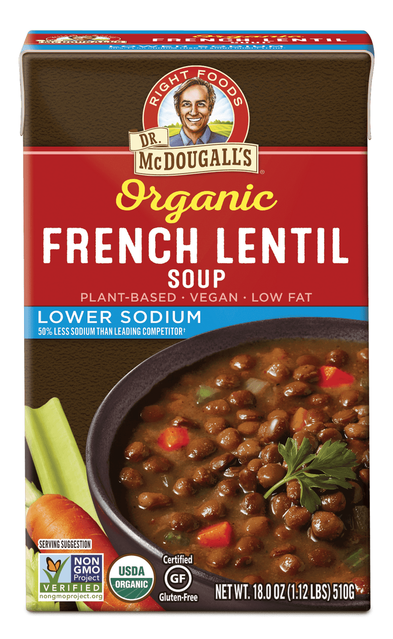 Dr Mcdougalls French Lentil Soup Og 17.6 Oz