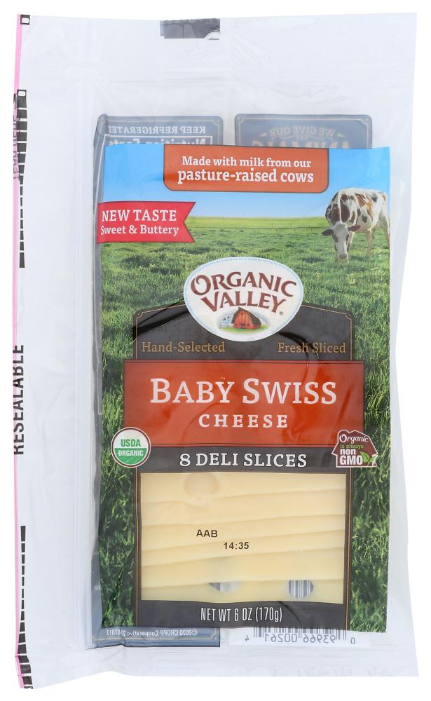 OV Org Sliced Baby Swiss 6oz