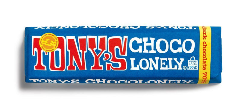 Tonys Chocolonely 70% Mini Drk Choc Bar 1.8oz
