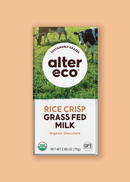 Alter Eco Org Grass Fed Milk Cocolate with Rice Crisps 2.65oz