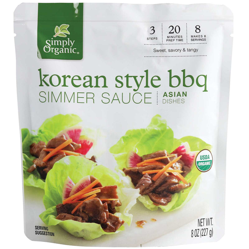 Simply Organic Korean BBQ Simmer Sauce 8oz