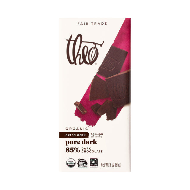 Theo Org Dark Chocolate 85% 3oz