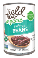 Field Day Org Red Kidney Bean 15ozs
