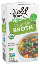 Field Day Vegetable Broth Lw Sdm Og 32 Oz