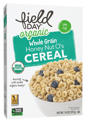 Field Day Org Honeynut O's Cereal 14oz