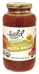 Field Day Garden Vegetable Pasta Sce Og 26 Oz