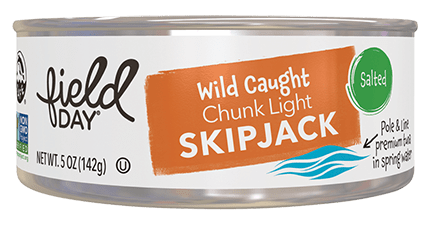 Field Day Chunk Light Slipjack Tuna No Salt 5oz