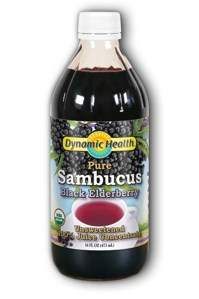 Dynamic Health Black Elderberry  Sambucus Juice Concentrate  Og 16oz
