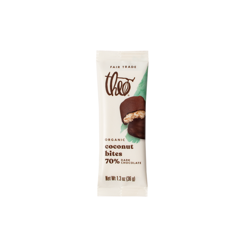 Theo Chocolate Classic Coconut Bites Og 1.3oz