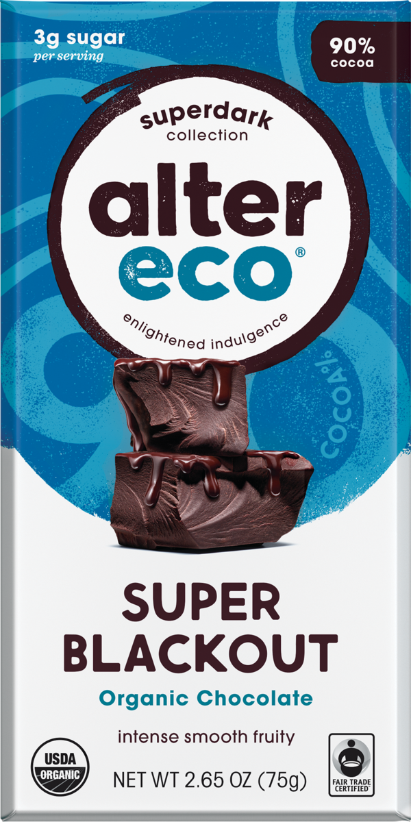 Alter Eco Drk Super Blckout Choclte Og 2.65oz