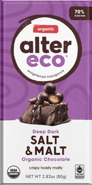 Alter Eco Drk Salt & Malt Choclte Og 2.82 Oz