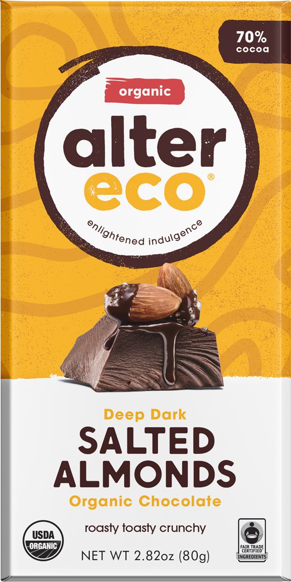 Alter Eco Drk Slted Almnds Chclate Og 2.82 Oz