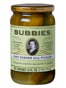 Bubbies Kosher Dill Pickles 16 Oz