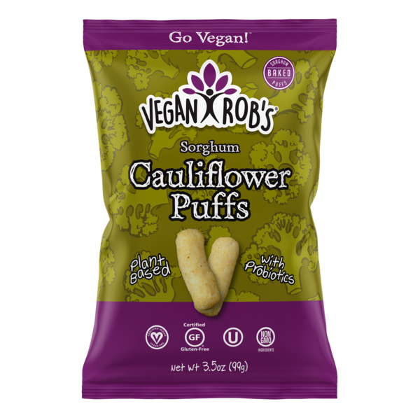 Vegan Robs Cauliflower Puffs Ogc 3.5 Oz