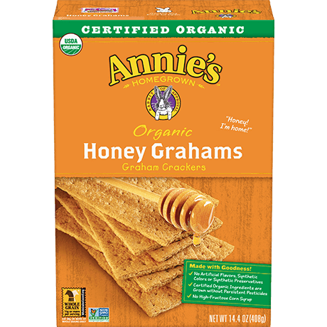 Annies Honey Graham Crackers Og 14.4 Oz