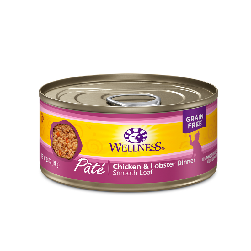 Wellness Chicken Lobster Wet Cat 3 Oz