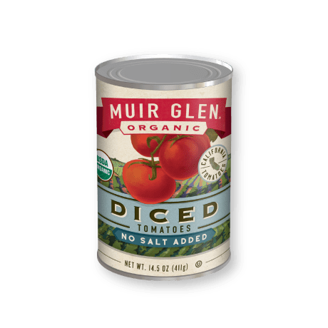 Muir Glen Org Diced Tomatoes No Salt 14.5oz