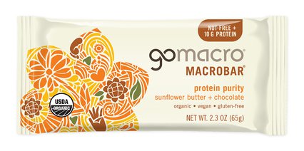 GoMacro Org Sunflower Butter Chocolate Bar 2.3oz
