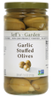 Jeffs Garden Garlic Stuffed Olives 7.5 Oz