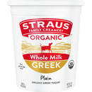 Straus Plain Greek Yogurt Og 32 Oz