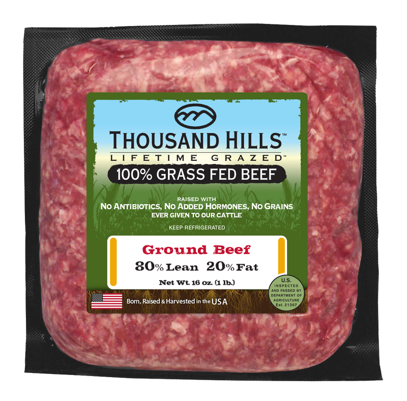 Thousand Hills 100% Grassfed Ground Beef 16oz