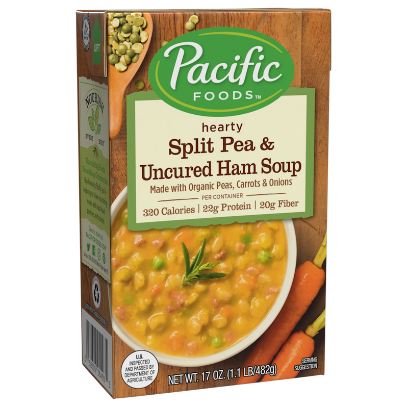 Pacific Natual Foods Org Split Pea & Ham Soup 17oz