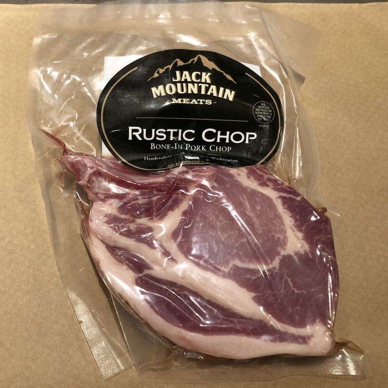 Frozen Jack Mountain Smoked Pork Chops per lb