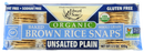 Edward & Sons Org Brown Rice Snaps Unsalted 3.5 Oz