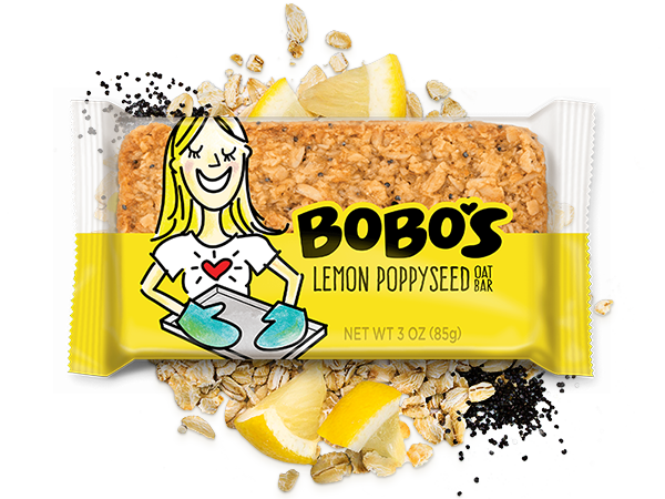 Bobos Oat Bar Lemon Poppy Seed Ogc 3 Oz