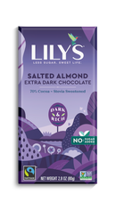 Lilys Dark Choc Almond Bar 3 Oz