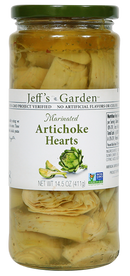 Jeffs Garden Marinted Artichoke Hearts 14.5oz