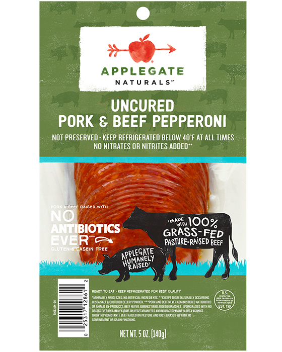 Applegate Slcd Pepperoni Antibiotic Free 5 Oz