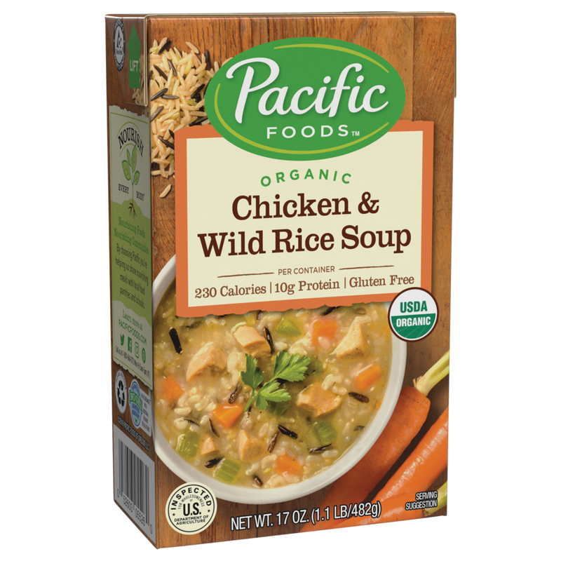 Pacific Natural Foods Org Chicken and Wild Rice Soup 17oz