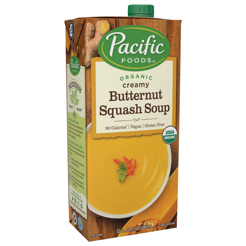 Pacific Butternut Squash Soup Sqsh Og 32 Oz