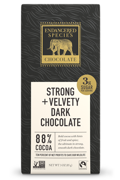 Endangered Dark Choc 88% Cocoa (panther) 3 Oz