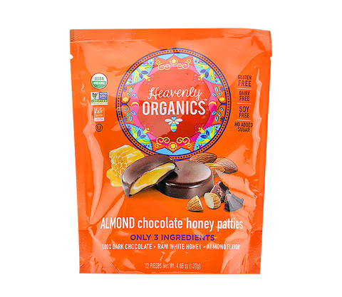 Heavenly Organics Almond Chocolate Honey Patties 4.6oz