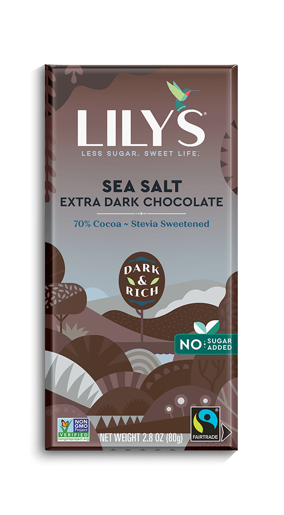 Lily's Sweets Stevia Sea Salt Dark Chocolate 2.8oz