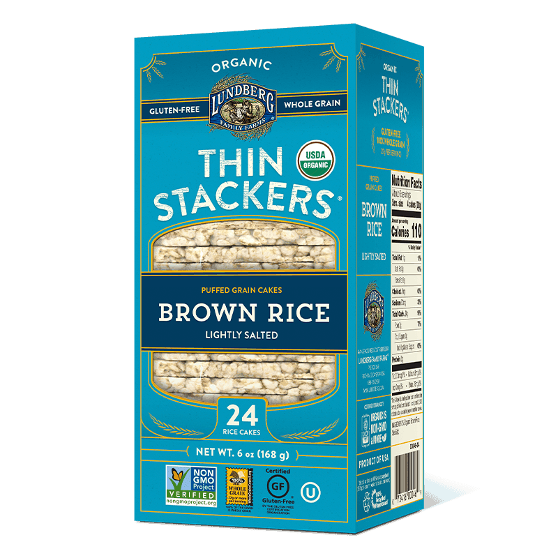 Lundberg Org Brown Rice Thin Stackers 6oz