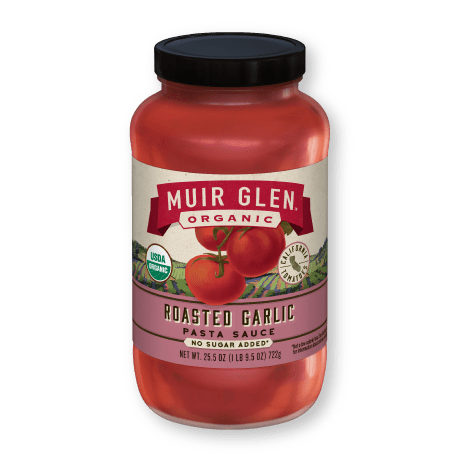 Muir Glen Org Roasted Garlic Tomato Sauce 25.5oz
