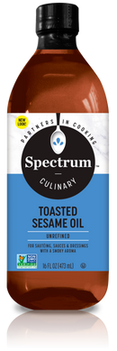 Spectrum Naturals Toasted Sesame Oil Unrefined 16oz