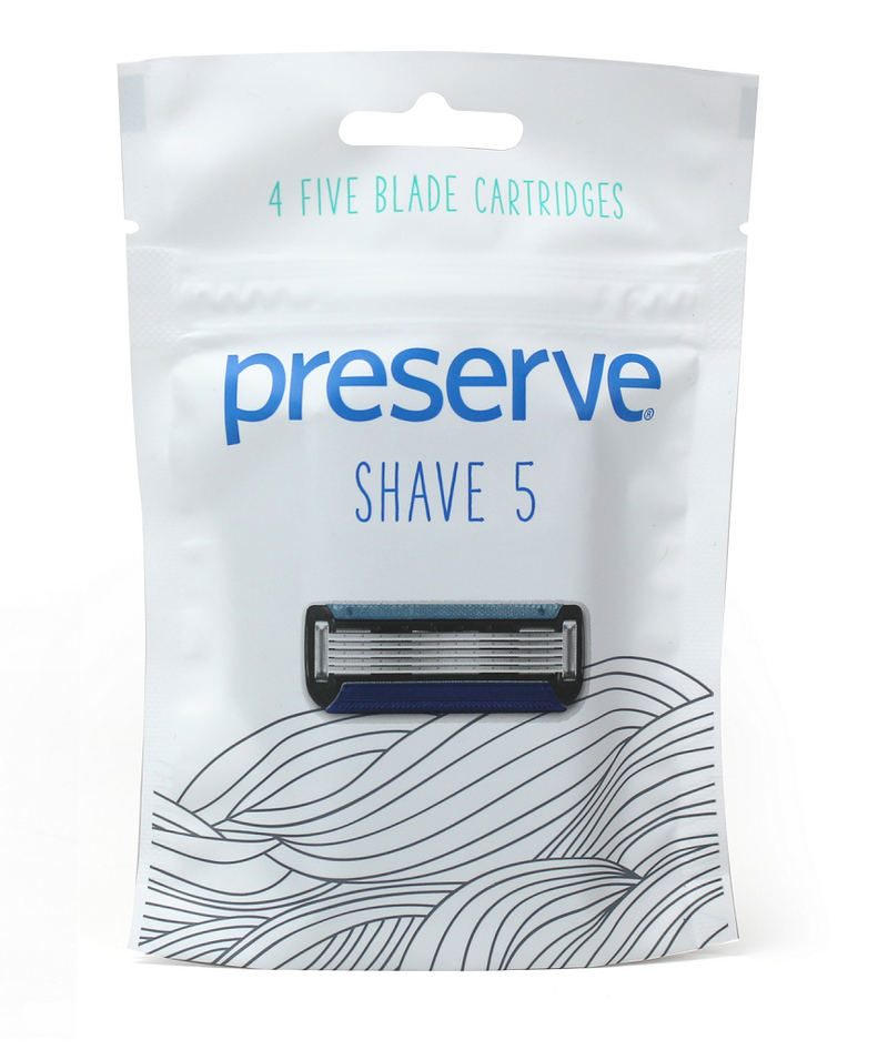 Preserve Shave 5 Blade Replacmnt Crtrdgs 4 Ct