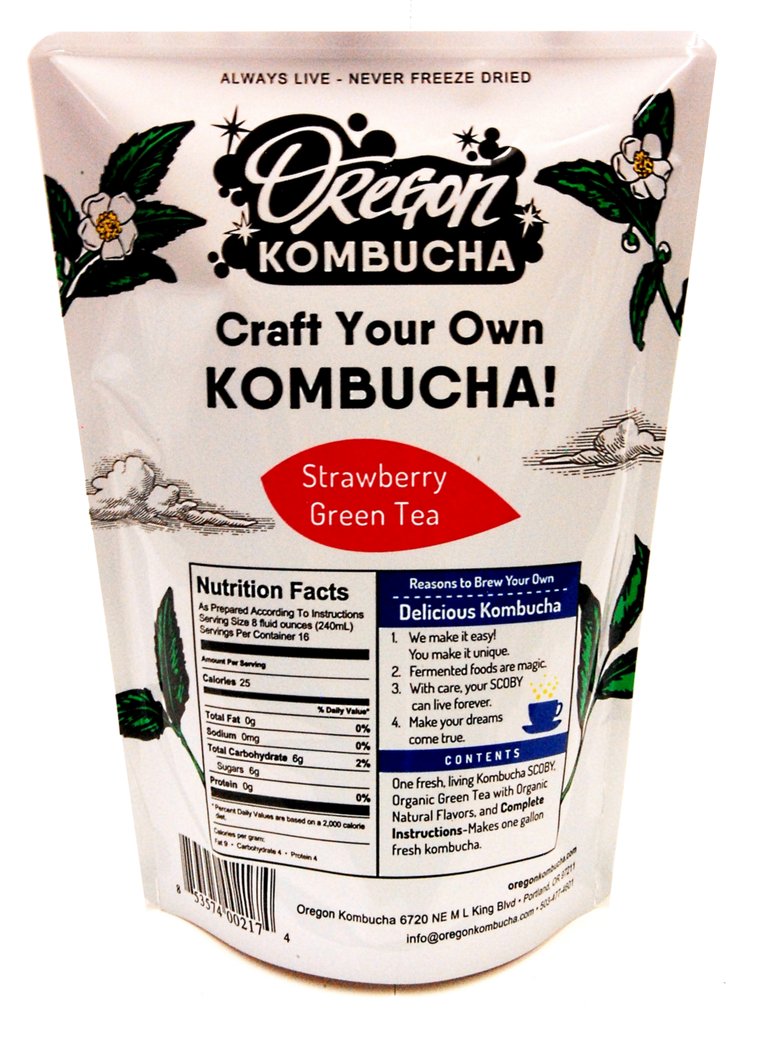 OREGON KOMBUCHA Starter Kit - Strawberry Green Tea
