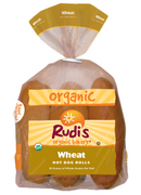 Rudis Buns Wheat Hot Dog 6 Pk Og 12 Oz